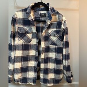 Jachs Navy and Cream Heritage Flannel - Men’s L